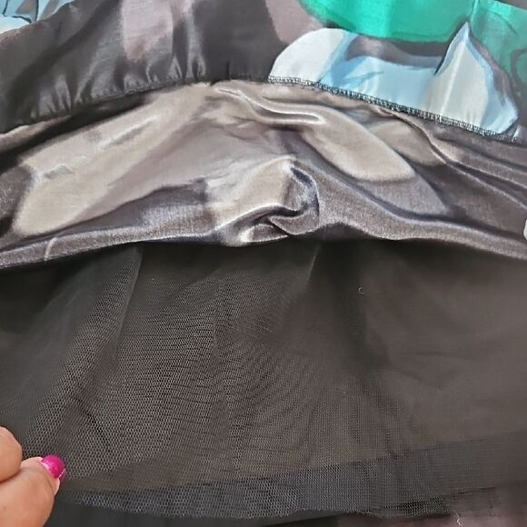 Lord & Taylor Black Floral Maxi Skirt With Petticoat - Picture 14 of 16